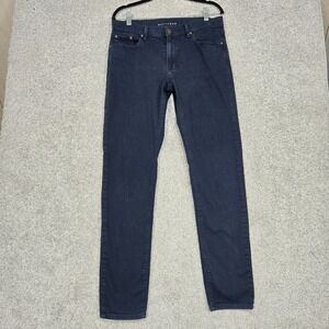 Mott & Bow Jeans Mens 32x32 Blue Skinny Stretch Dark Wash blue